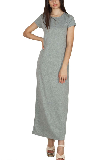 Rut & Circle Alina long dress grey melange