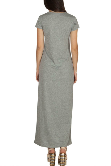 Rut & Circle Alina long dress grey melange
