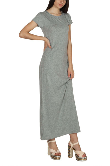 Rut & Circle Alina long dress grey melange