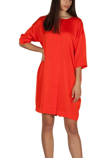 Rut & Circle crepe dress orange