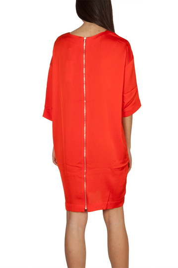 Rut & Circle crepe dress orange