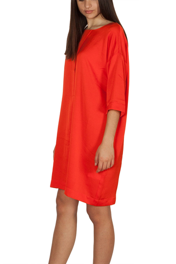 Rut & Circle crepe dress orange