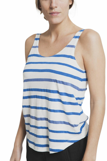 Thinking Mu aquarela striped women's tank