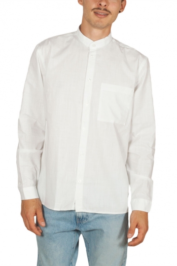 Men's Mao collar shirt Minimum Ishak white