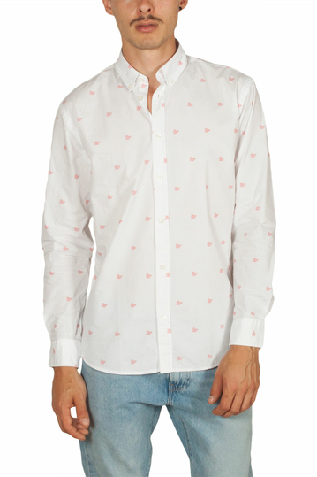 Minimum Walther men's printed shirt white