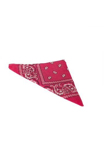 Vintage print bandana fuchsia