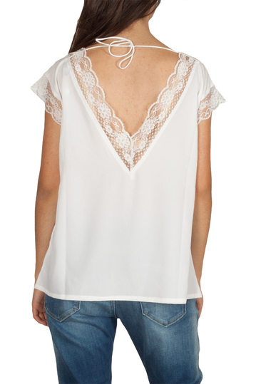Rut & Circle Suri sleeveless lace top white