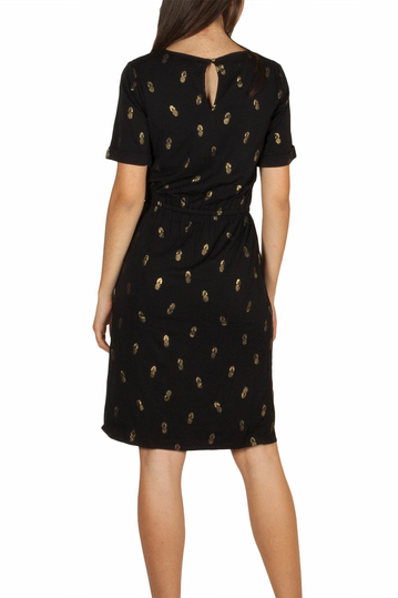 Soft Rebels Cassy κοντομάνικο φόρεμα μαύρο