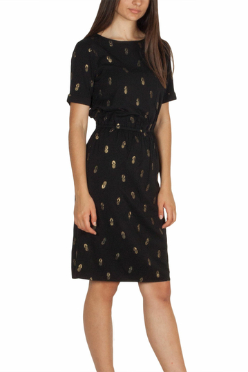 Soft Rebels Cassy κοντομάνικο φόρεμα μαύρο