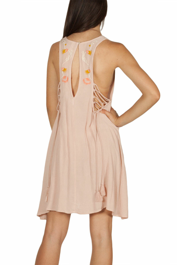 Free People Adelaide festival αμάνικο φόρεμα σάπιο μήλο