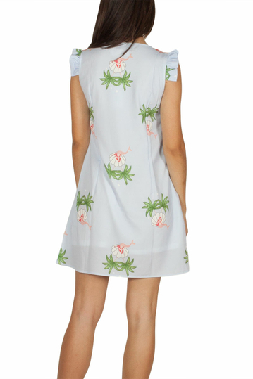 Migle + me αμάνικο μίνι φόρεμα γαλάζιο Mermaid