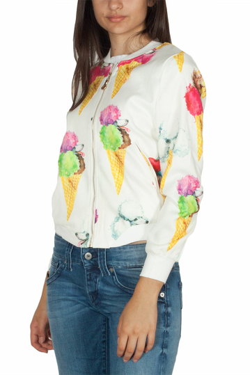 Migle + me cotton bomber μπουφάν λευκό Puggy ice