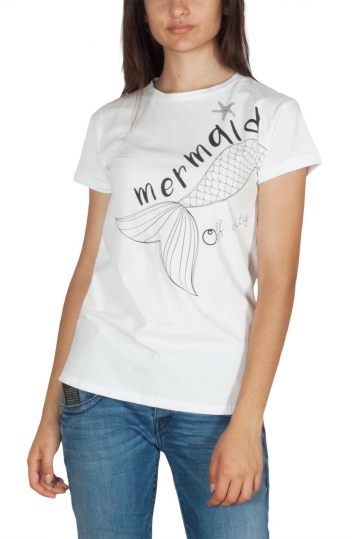 Migle + me t-shirt Mermaid λευκό