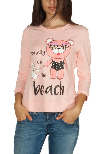 Migle + me 3/4 sleeve jumper pink