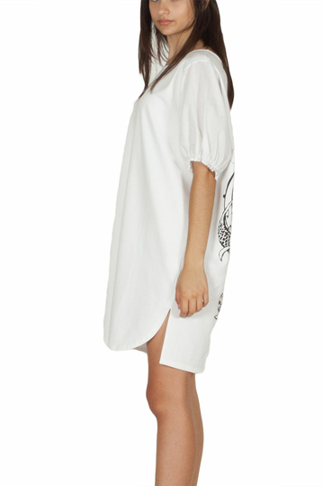 Migle + me λευκό μπλουζοφόρεμα Jellyfish