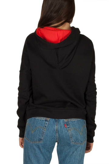 Paul Frank Santa women's fleece hoodie black