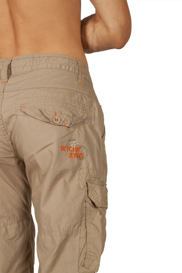 Ritchie πολύτσεπο cargo παντελόνι μπεζ