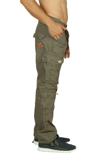 Ritchie πολύτσεπο cargo παντελόνι ανοιχτό χακί