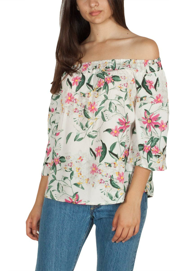 Rut & Circle Flora Singoalla top floral white