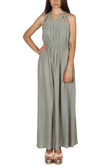 Rut & Circle Hip maxi dress green stone