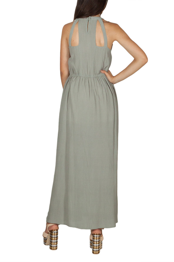 Rut & Circle Hip maxi dress green stone
