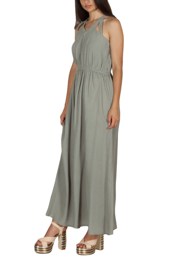 Rut & Circle Hip maxi dress green stone