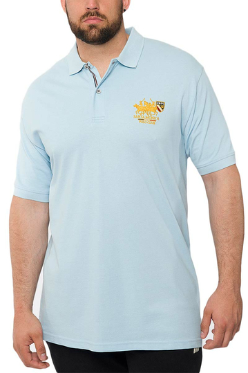 Men's polo shirt light blue Insane plus