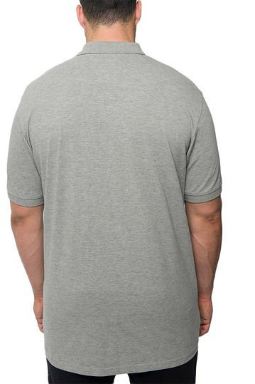 Ανδρική πόλο μπλούζα γκρι μελανζέ Insane plus