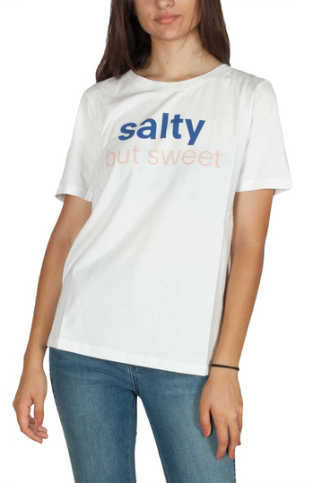 Minimum Kimma women's t-shirt white print salty