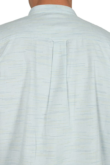 Minimum Odden ανδρικό Μάο πουκάμισο γαλάζιο μελανζέ