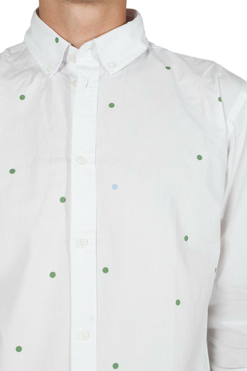 Minimum Walther ανδρικό πουκάμισο λευκό με βούλες