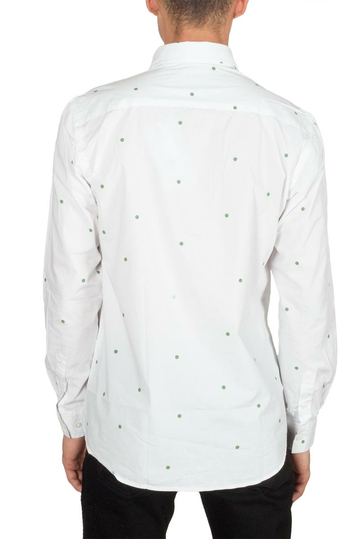 Minimum Walther ανδρικό πουκάμισο λευκό με βούλες