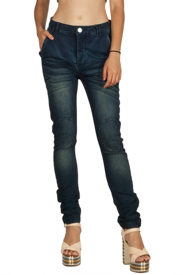 Rutme Petra skinny fit jeans dark blue wash