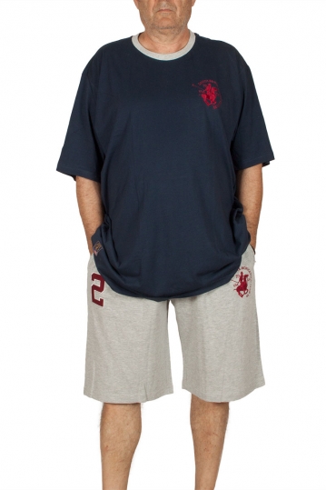 Trevor big size ανδρικό T-shirt navy