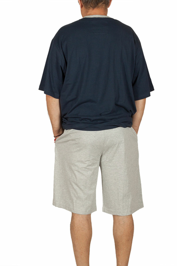 Trevor big size ανδρικό T-shirt navy