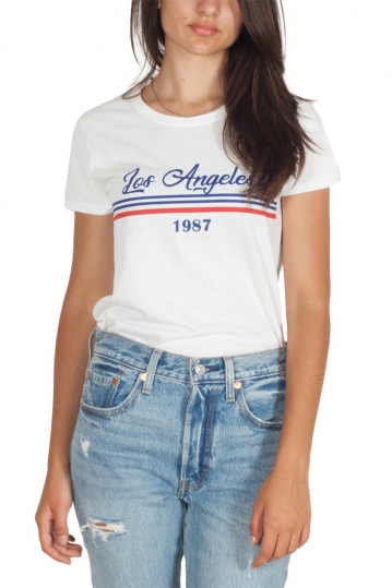 Daisy Street Los Angeles t-shirt λευκό