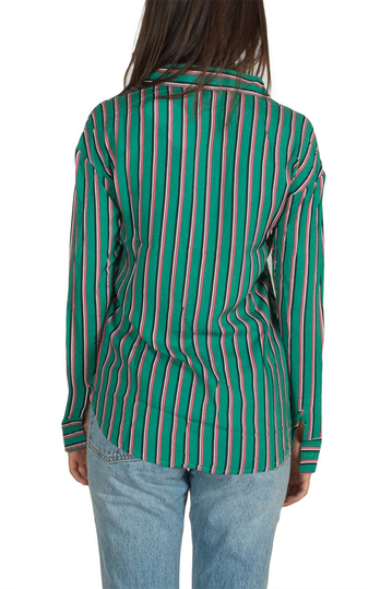 Daisy Street striped shirt green