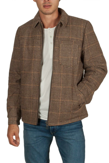 Anerkjendt Alfi επενδυμένο shirt jacket καφέ καρό