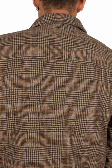 Anerkjendt Alfi επενδυμένο shirt jacket καφέ καρό