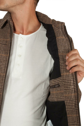 Anerkjendt Alfi επενδυμένο shirt jacket καφέ καρό