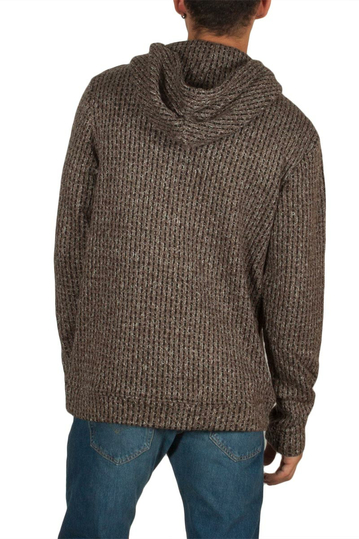 Anerkjendt Nigel πουλόβερ με κουκούλα μαύρο-καφέ μελανζέ