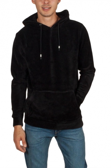 Anerkjendt Thomas velour hoodie black