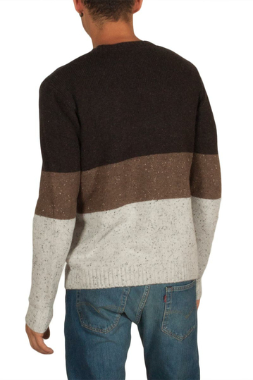 Anerkjendt Thorkild μελανζέ πουλόβερ σε καφέ colorblock