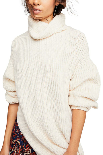 Free People Eleven longline jumper cream