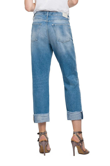 Replay Whitson cropped slim fit jeans blue