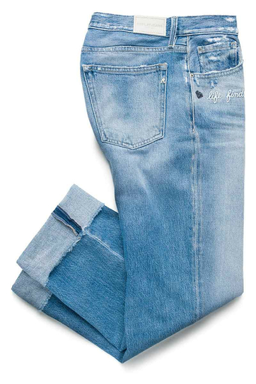 Replay Whitson cropped slim fit jeans blue