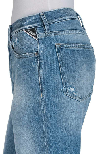 Replay Whitson cropped slim fit jeans blue