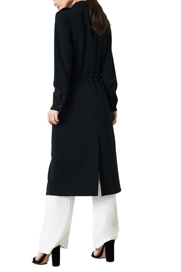 Rut & Circle Dino longline lightweight jacket black