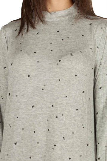 Soft Rebels Sky μακρυμάνικο φόρεμα ανοιχτό γκρι