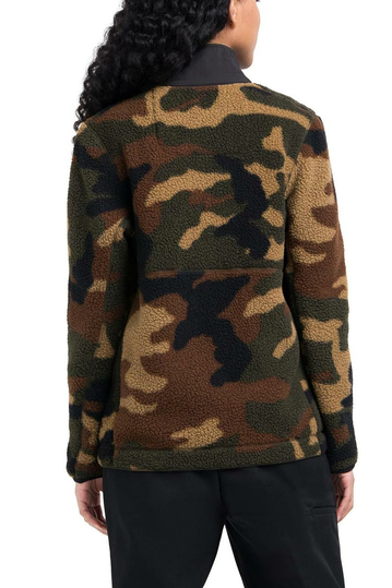 Herschel Supply Co. women's sherpa full zip jacket woodland camo